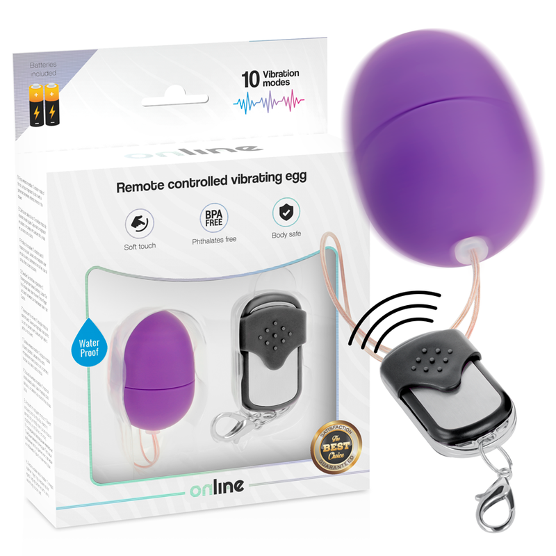 ONLINE - REMOTE CONTROL VIBRATING EGG S PURPLE 2 