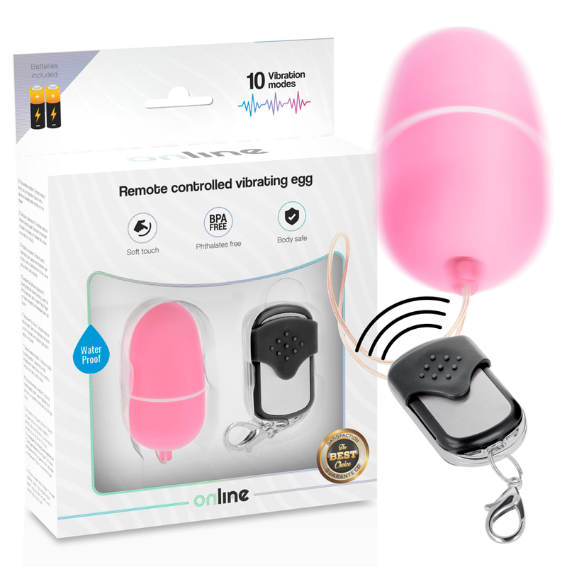 ONLINE - REMOTE CONTROL VIBRATING EGG M PINK 2 