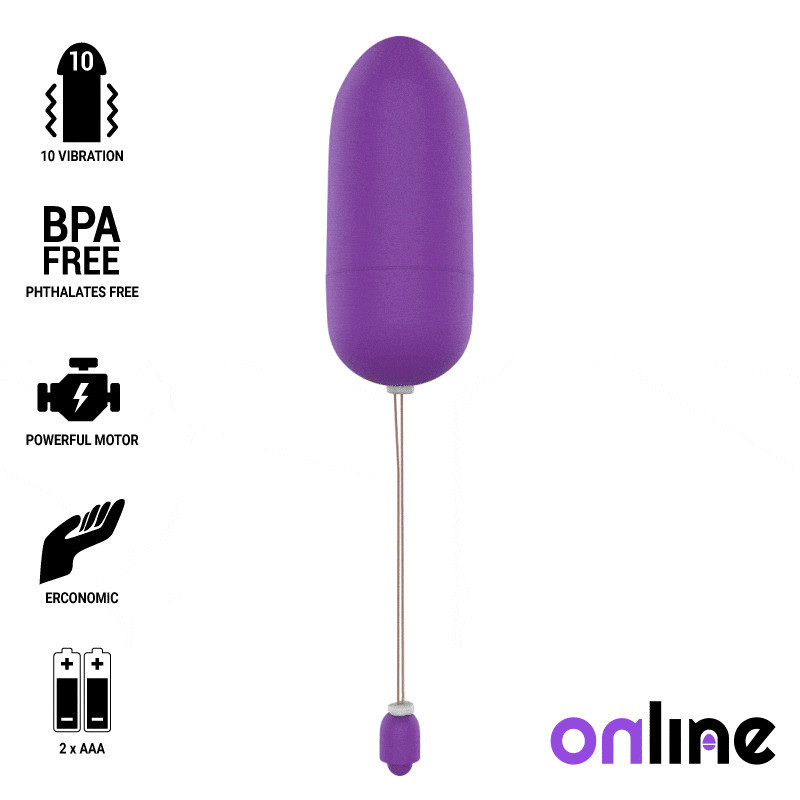 ONLINE - WATERPROOF VIBRATING EGG PURPLE 1 