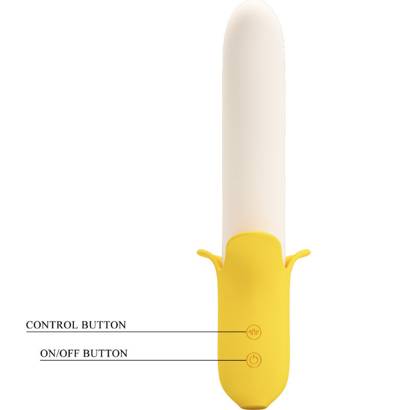 PRETTY LOVE - BANANA GEEK SUPER POWER 7 VIBRATIONS UP&DOWN SILICONE NOIR 3 