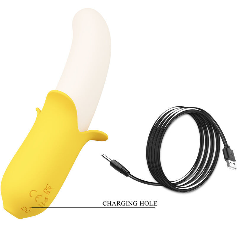 PRETTY LOVE - BANANA GEEK SUPER POWER 7 VIBRATIONS UP&DOWN SILICONE NOIR 4 