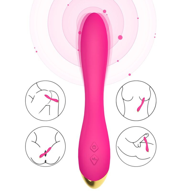 ARMONY - VIBRATORE FLAMINGO MULTIPOSIZIONE FUCSIA 2 