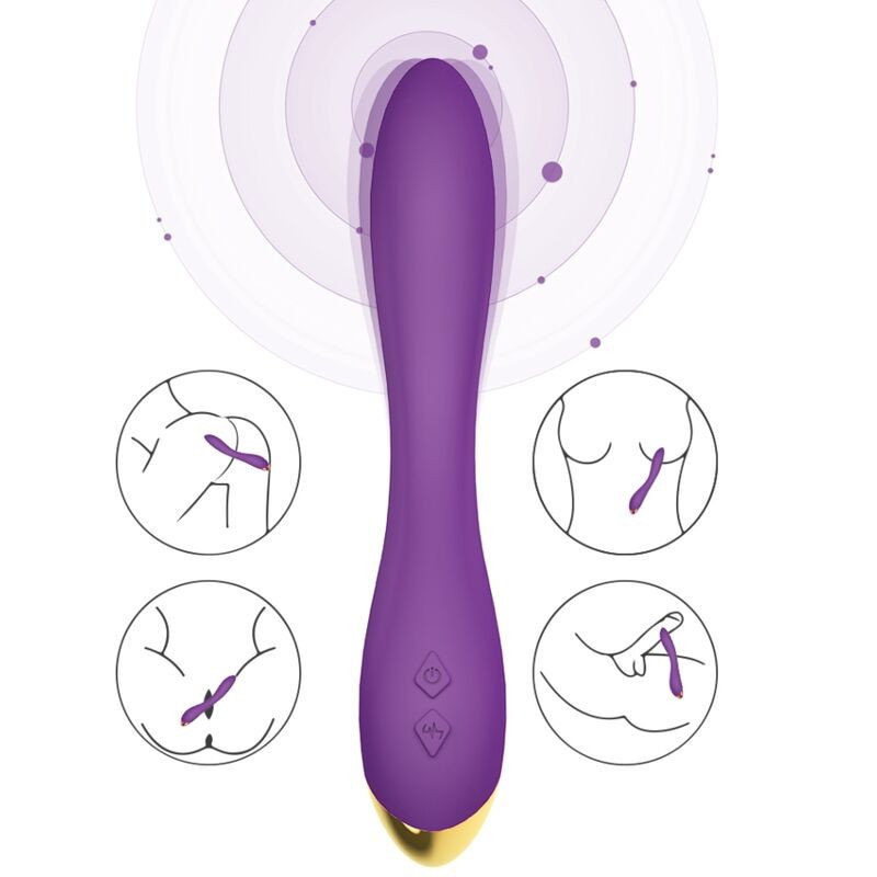 ARMONY - VIBRATORE FLAMINGO MULTIPOSIZIONE VIOLA 2 