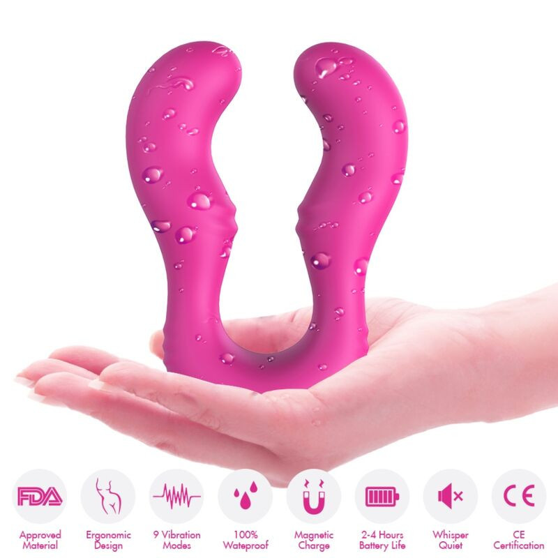 ARMONY - VIBRATEUR SERAPH DOUBLE TÉLÉCOMMANDE FUCHSIA 3 