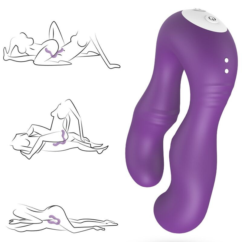 ARMONY - SERAPH VIBRATOR DOPPELTE FERNBEDIENUNG LILA 1 