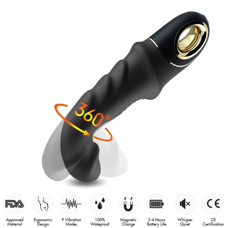 ARMONY - ROTATORE VIBRATORE DILDO JOYBLADE NERO 2 