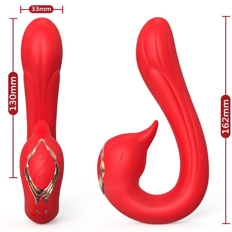 ARMONY - VIBRATEUR DELFIN MULTIPOSITION & EFFET CHALEUR ROUGE 1 