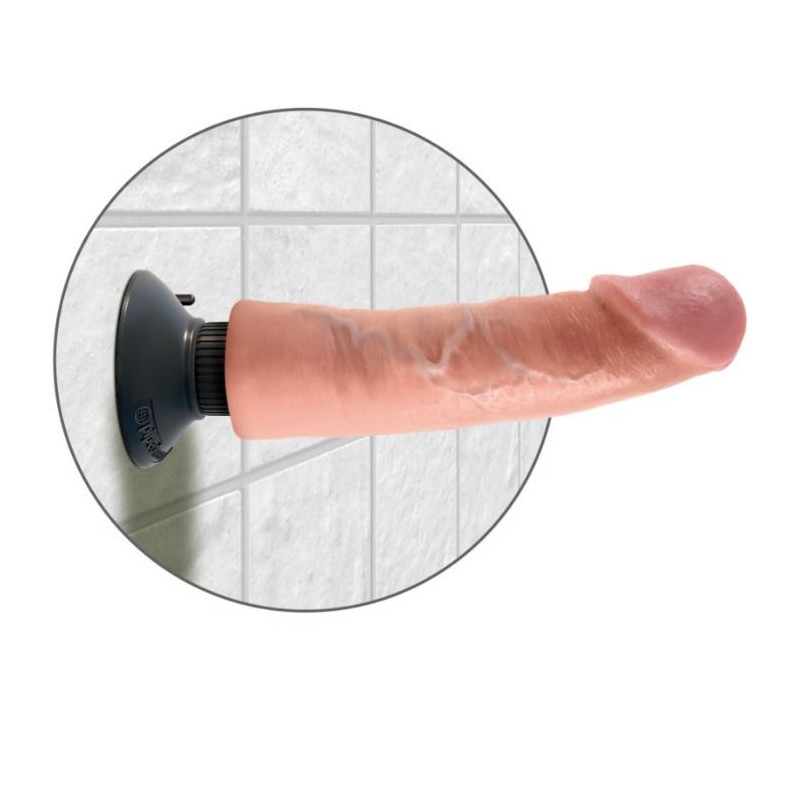 KING COCK - VIBRATORDILDO 23 CM NATÜRLICH 4 