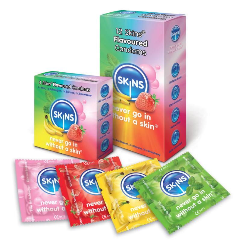 SKINS - CONDOM FLAVOURS 12 PACK 1 