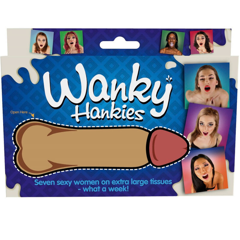 SPENCER & FLEETWOOD - WANKY HANKIES 7 MOUCHOIRS EXTRA LARGES POUR FEMMES 2 