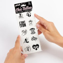 SECRET PLAY - SET MIT 10 TEMPORREN TATTOOS DER KINKY COLLECTION 2 