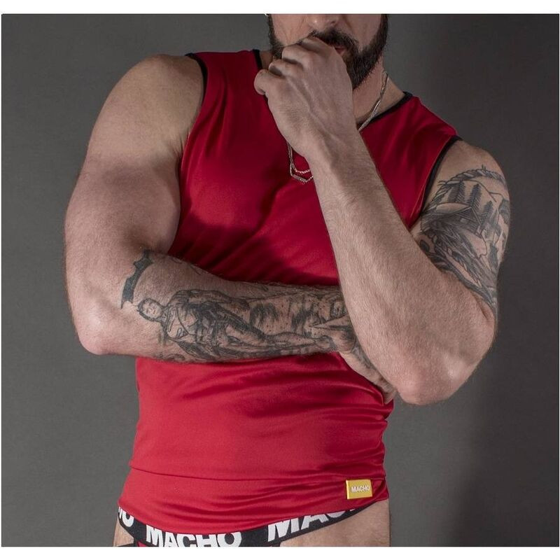 MACHO - RED T-SHIRT S/M 1 