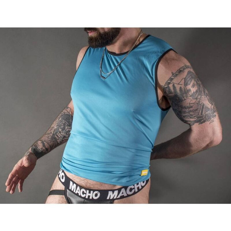 MACHO - BLAUES T-SHIRT S/M 1 