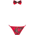 OBSESSIVE - MS MERRILO THONG & BOW TIE ONE SIZE 6 