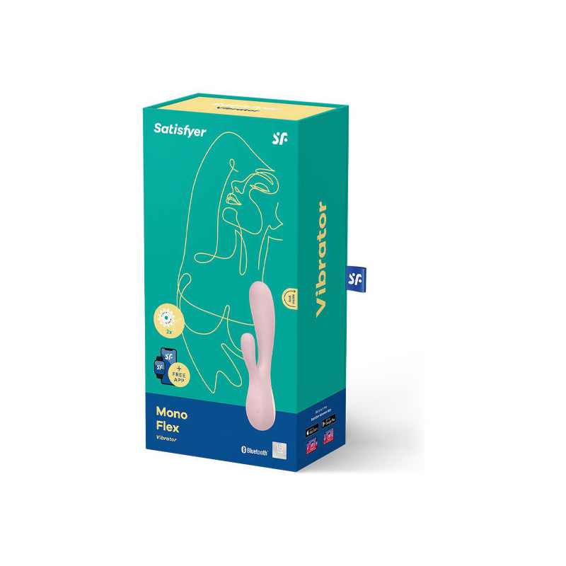 SATISFYER - MONO FLEX ROSE AVEC APPLICATION 3 