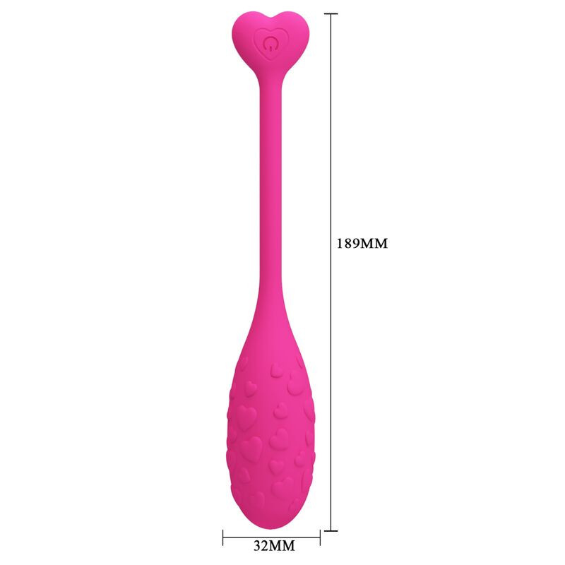 PRETTY LOVE - APP CONTROLLED PINK FISHER VIBRATING EGG 4 