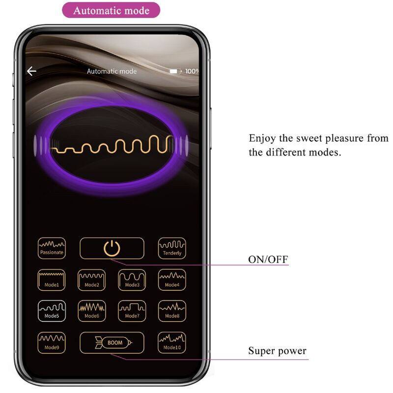 PRETTY LOVE - BILLY VIBRATION REMOTE CONTROL PURPLE FREE APP 15 