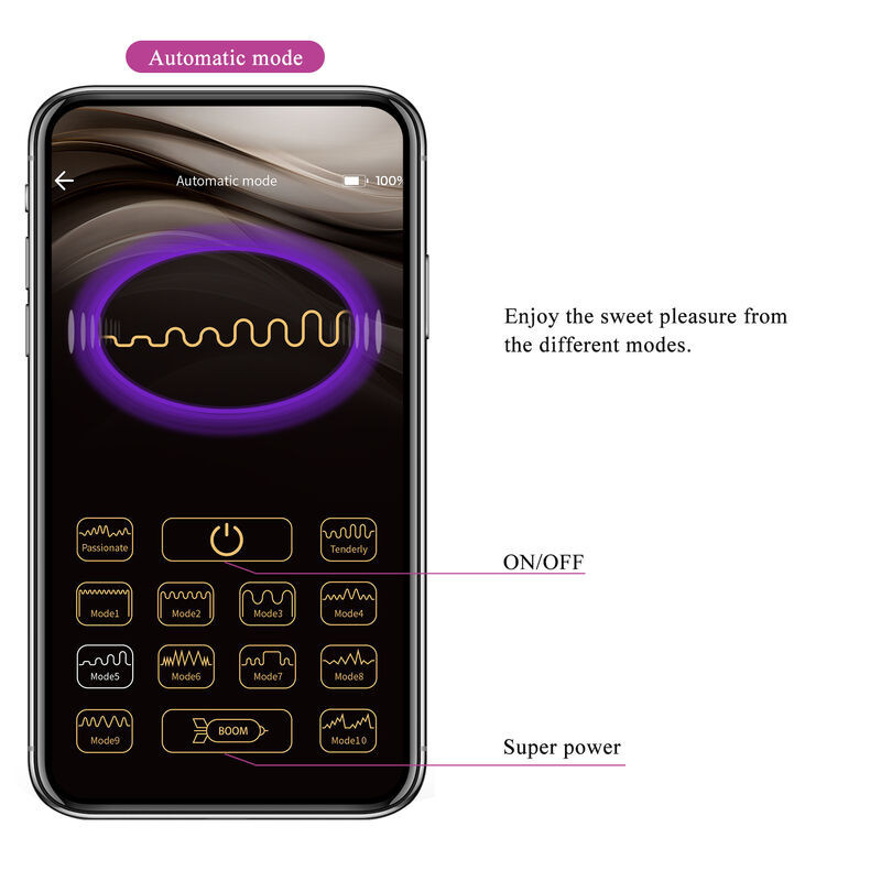 PRETTY LOVE - HECTOR ELECTROSHOCK VIBRATOR BY APP CONTROL PURPLE 16 