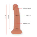 ONINDER - MITTLERER BOGOTÁ-VIBRATORDILDO MIT 9 GESCHWINDIGKEITEN NATÜRLICH 20 CM -O- 4.2 CM - KOSTENLOSE APP 2 