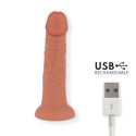 ONINDER - DILDO VIBRATORE MEDIO BOGOTÁ 9 VELOCITÀ NATURALE 20 CM -O- 4.2 CM - APP GRATUITA 3 