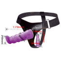 BAILE - HARNAIS ANAL ET VAGINAL FEMME LILAS GPOINT 17 CM 1 