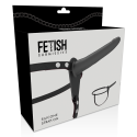 FETISH SUBMISSIVE HARNESS - BLACK SILICONE 15 CM 4 