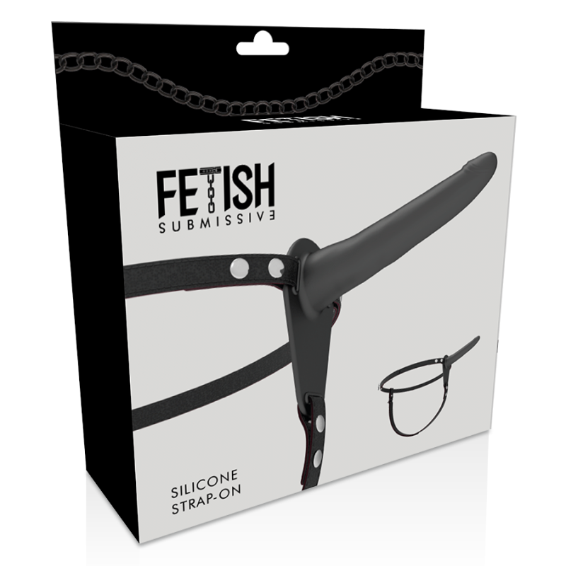 FETISH SUBMISSIVE HARNESS - SCHWARZES SILIKON 15 CM 4 