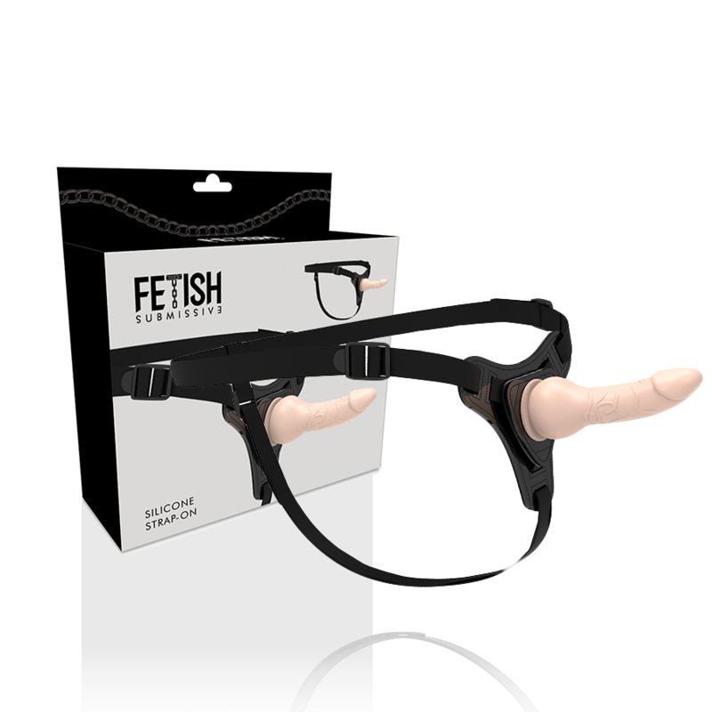 FETISH SUBMISSIVE HARNESS - FLESH REALISTIC SILICONE 16 CM 1 