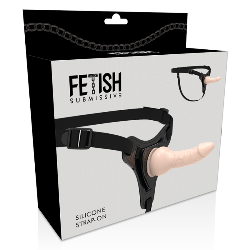 FETISH SUBMISSIVE HARNESS - FLESH REALISTIC SILICONE 16 CM 4 