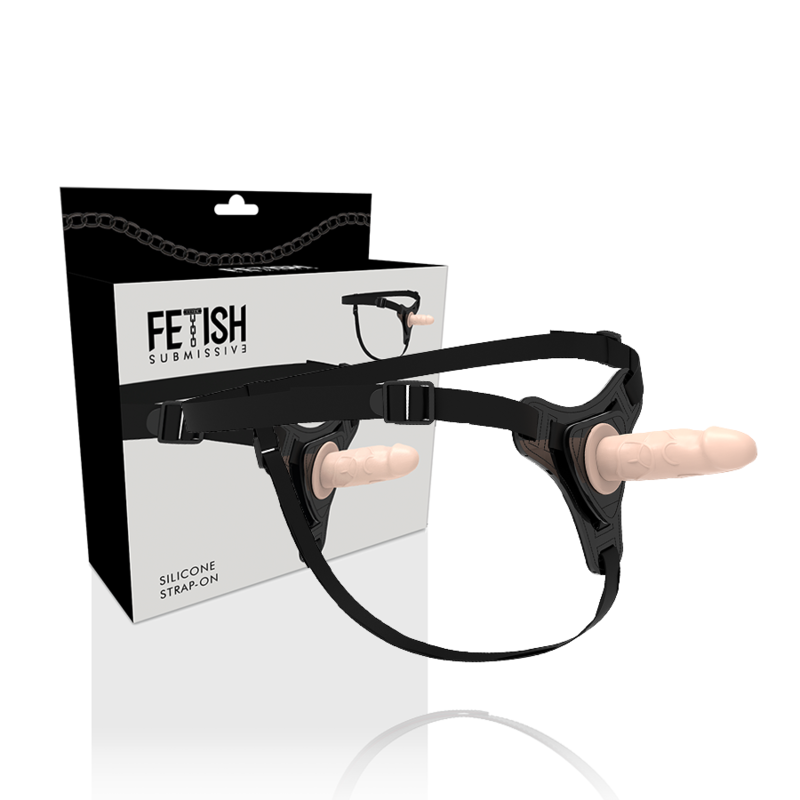 FETISH SUBMISSIVE HARNESS - SILICONE REALISTICO CARNE 12,5 CM 1 