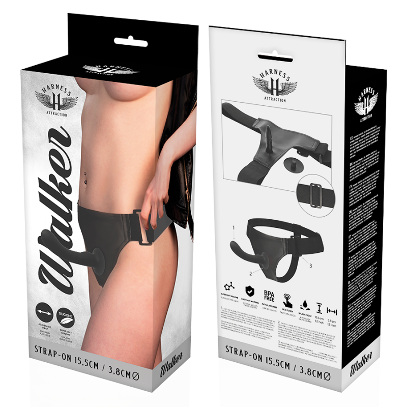 HARNESS ATTRACTION - RNES SILIKON WALKER G-SPOT 15.5 CM -O- 3.8 CM 5 