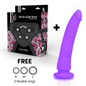 DELTA CLUB - TOYS ARNES + DONG SILICONE VIOLA 20 CM -O- 4 CM 1 