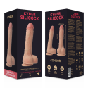 CYBER SILICOCK - STRAP-ON CONNOR LIQUID SILICONE WITH 3 RINGS FREE 20.5 CM -O- 3.7 CM 7 