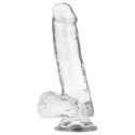 X RAY - HARNESS + CLEAR COCK WITH BALLS 18.5 CM -O- 3.8 CM 3 