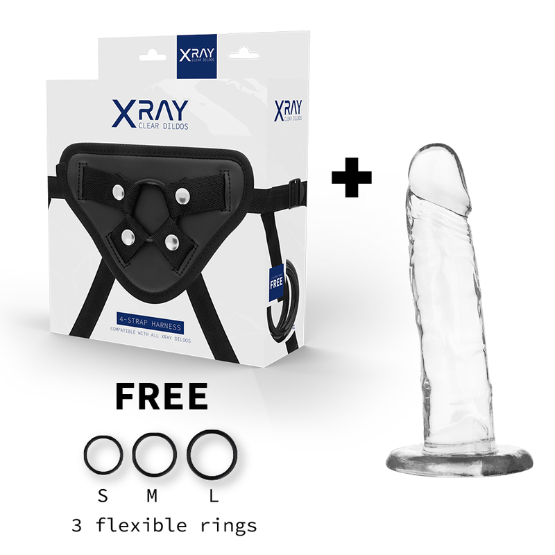 X RAY - HARNESS + CLEAR COCK 18 CM -O- 4 CM 1 