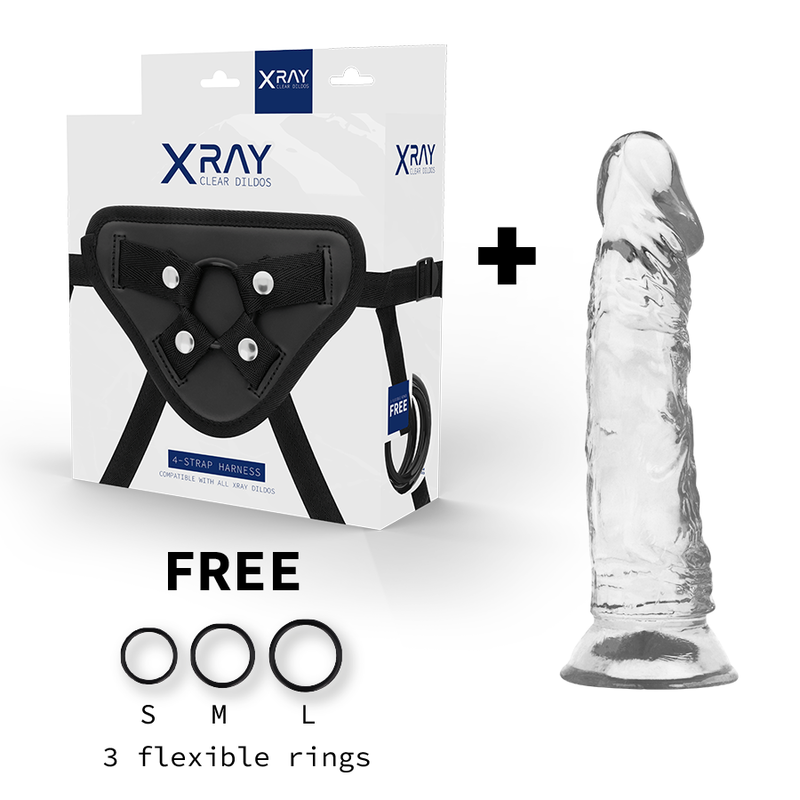 X RAY - HARNESS + CLEAR COCK 19 CM -O- 4 CM 1 