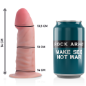 ROCKARMY - GURT + DUAL DENSITY TIGER REALISTISCHER DILDO 14 CM -O- 4.46 CM 4 