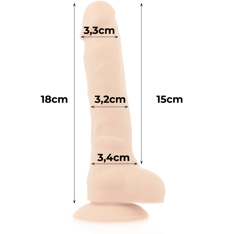 COCK MILLER - HARNESS + SILICONE DENSITY ARTICULABLE COCKSIL 18 CM 9 