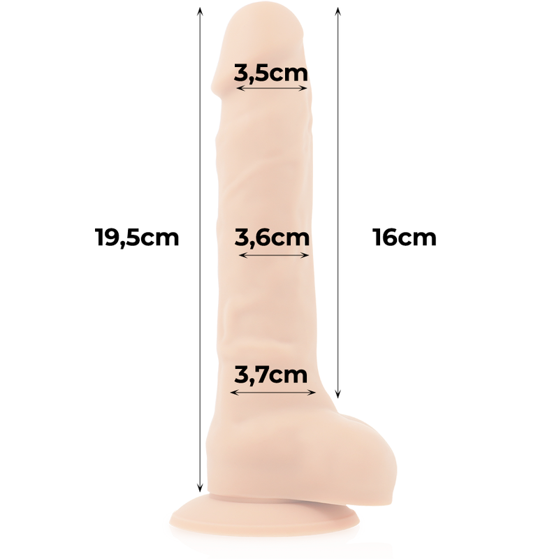 COCK MILLER - HARNESS + SILICONE DENSITY ARTICULABLE COCKSIL 19.5 CM 9 