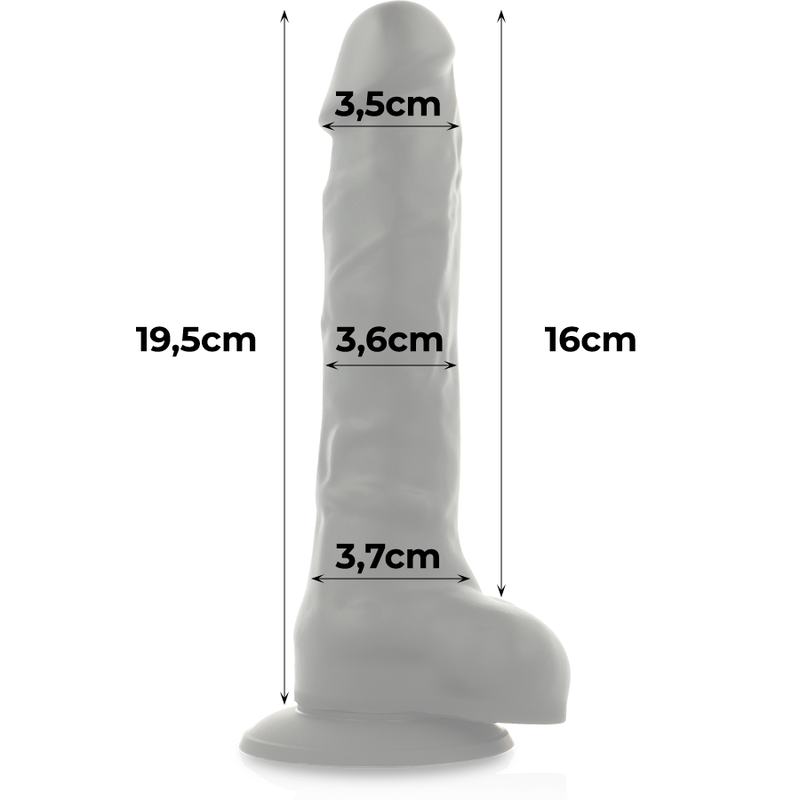 COCK MILLER - IMBRACATURA + COCKSIL ARTICOLABILE DENSIT SILICONE NERO 19,5 CM 9 