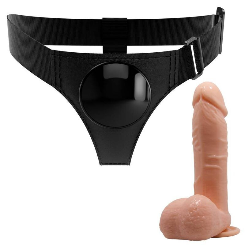 PRETTY LOVE - HARNESS BRIEFS UNIVERSAL HARNESS WITH DILDO TOM 20 CM NATURAL 2 