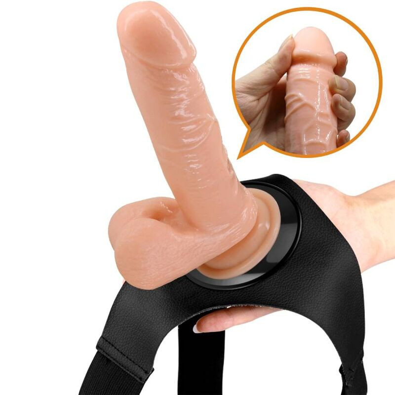 PRETTY LOVE - IMBRAGATURA SLIP UNIVERSALE CON DILDO TOM 20 CM NATURALE 7 