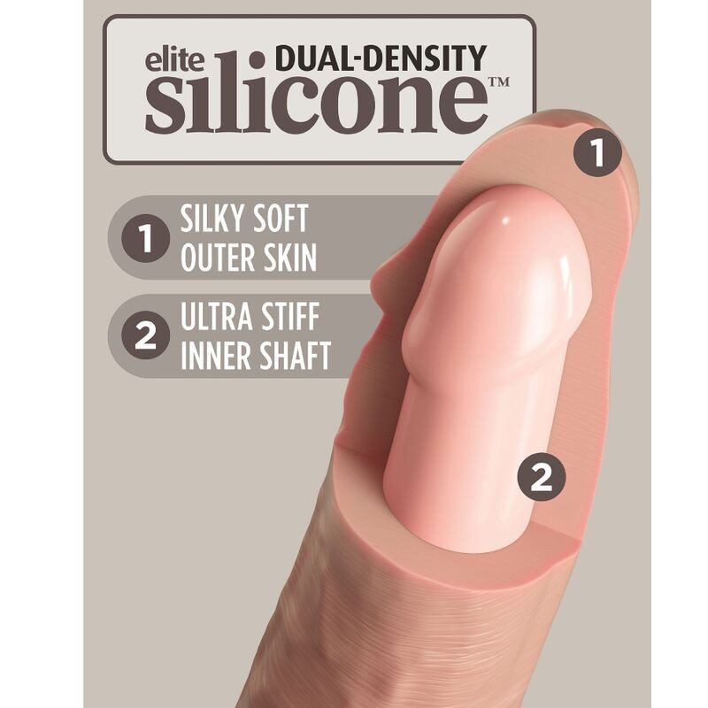 KING COCK - ELITE IMBRAGATURA REGOLABILE CON DILDO 15.2 CM PER PRINCIPIANTI 9 