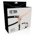 FETISH SUBMISSIVE HARNESS - FLEISCH-SILIKON-VIBRATOR 15 CM 3 