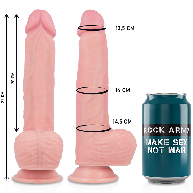 ROCKARMY - HARNESS + FLÜSSIGSILIKON VIBRATOR PREMIUM APACHE FERNBEDIENUNG 20.5 CM -O- 4.62 CM 3 