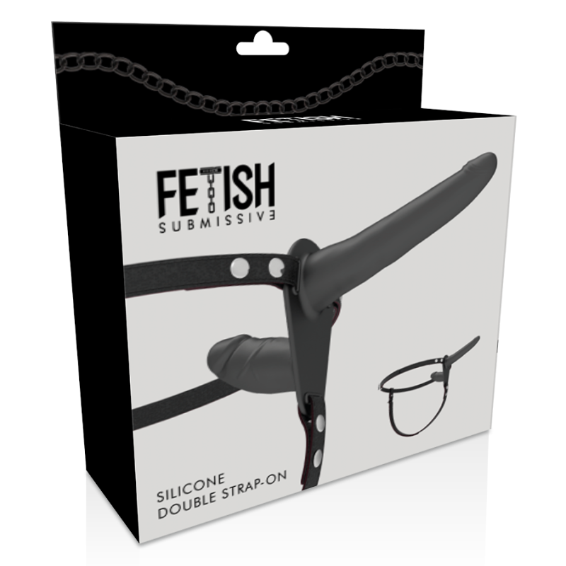 FETISH SUBMISSIVE HARNESS - DOPPIA PENETRAZIONE NERA 4 