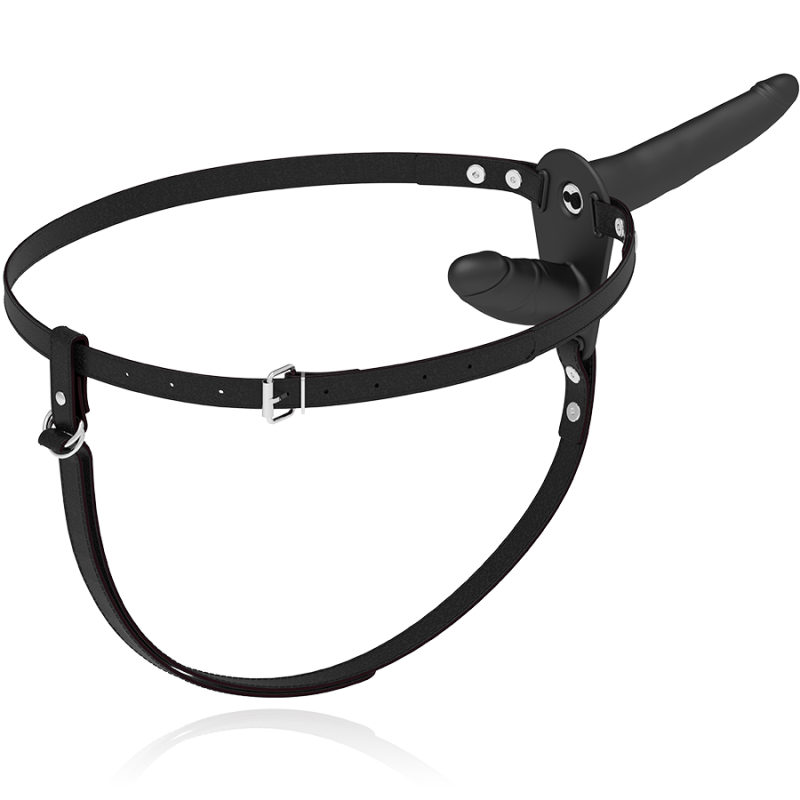 FETISH SUBMISSIVE HARNESS - VIBRATEUR NOIR DOUBLE PÉNÉTRATION 4 