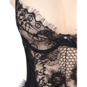 SUBBLIME - QUEEN PLUS FLORAL LACE UND FRINGED BLACK TEDDY 3 