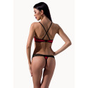 PASSION - BIKINI FEMME ROUGE ÉCARLATE ET NOIR S/M 1 