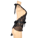 QUEEN LINGERIE - TEDDY BASSO IN PIZZO L/XL 10 